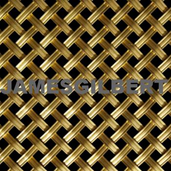 Handwoven Brass Decorative Grille with 5mm Reeded Wire and 6mm Diamond Aperture